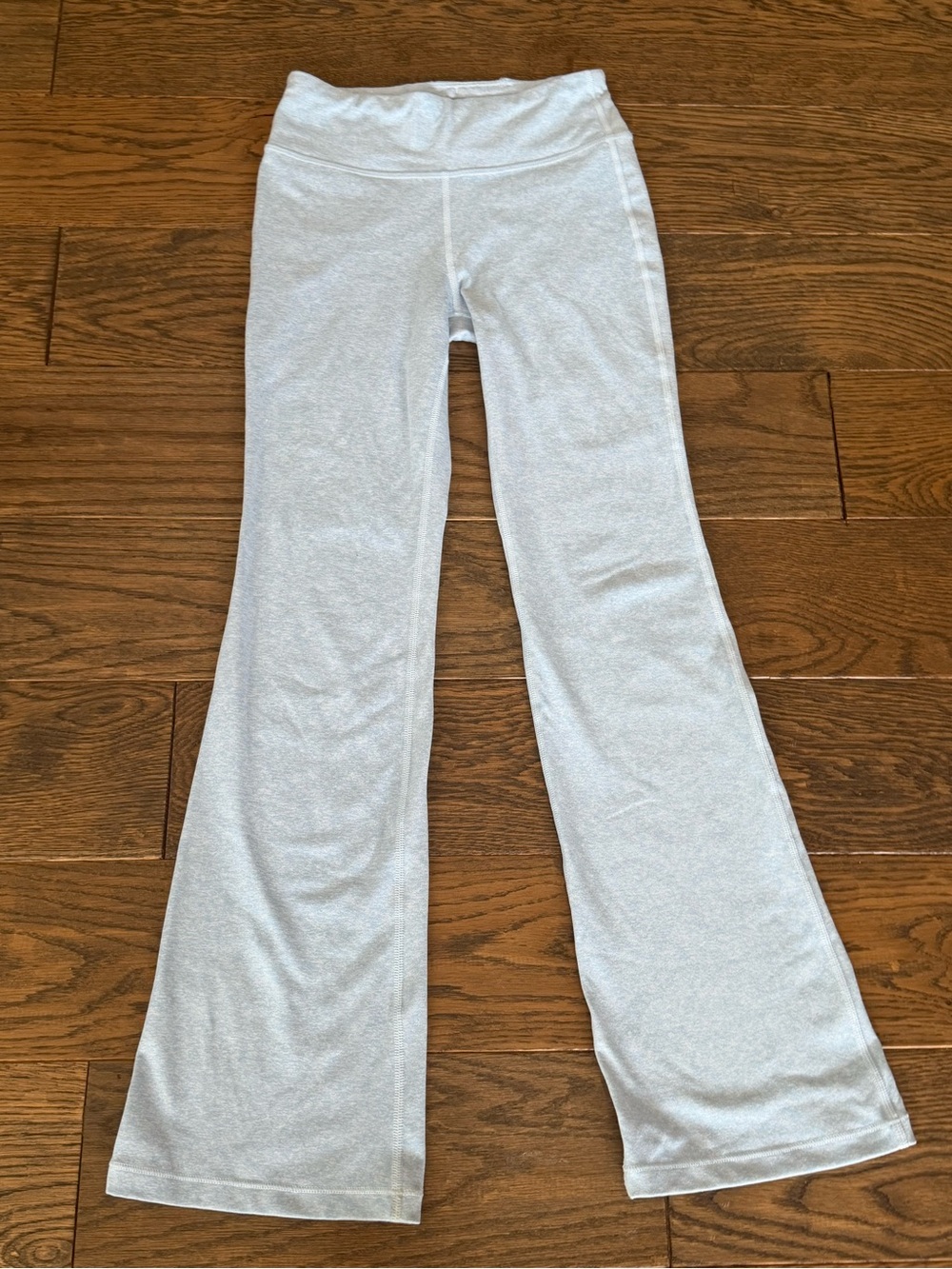 Athleta Girls Light Blue Heathered Flare Yoga Pants M/8-10